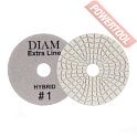 АГШК (черепашка) алмазный гибкий шлифовальный круг 100 мм шаг 1 мокрый и сухой DIAM Extra Line Hybrid