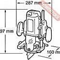 Фрезер ручной вертикальный MAKITA RP 2301 FCX