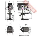 Сверлильный резьбонарезной станок OPTIMUM OPTIdrill DH 24BV