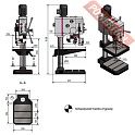 Редукторный сверлильный станок OPTIMUM OPTIdrill DH 26GT