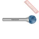 Борфреза твердосплавная с покрытием Blue-Tec форма D 6х5х3х38 мм насечка HP-11 Micro KARNASCH 11.6083-040