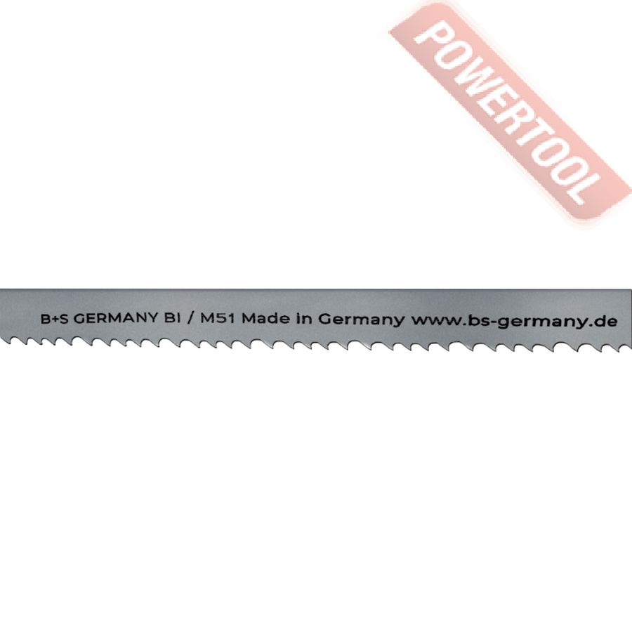 Ленточное биметаллическое полотно по металлу M51 2110х20х0,9 мм 5/8 TPI B+S GERMANY