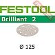 Шлифовальный круг FESTOOL Brilliant 2 STF D125/90 P60 BR2/50