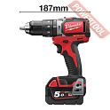 Аккумуляторная ударная дрель-шуруповерт MILWAUKEE M18 BLPD-502C