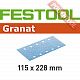 Шлифовальные листы FESTOOL Granat STF 115X228 P120 GR/100